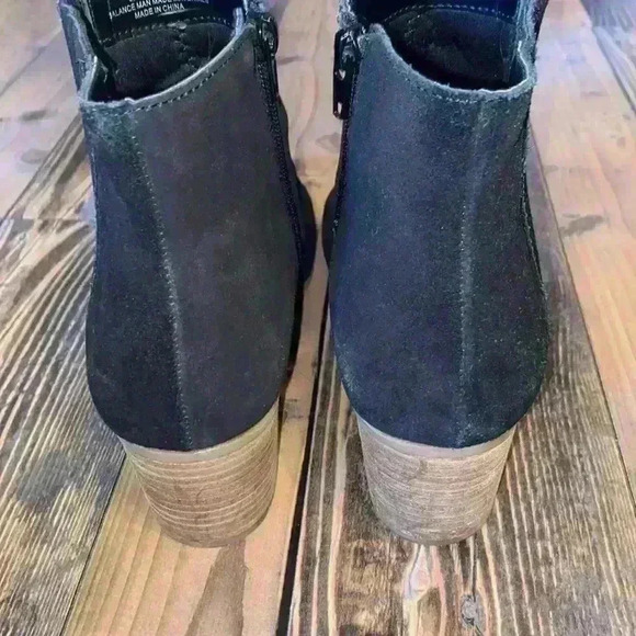 Black leather Crown Vintage Ryder booties size 8.5 - Picture 4 of 6